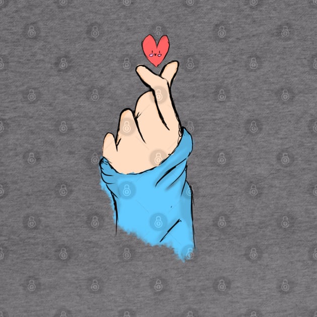 K-pop Finger heart! by TheWhiteSkyStore